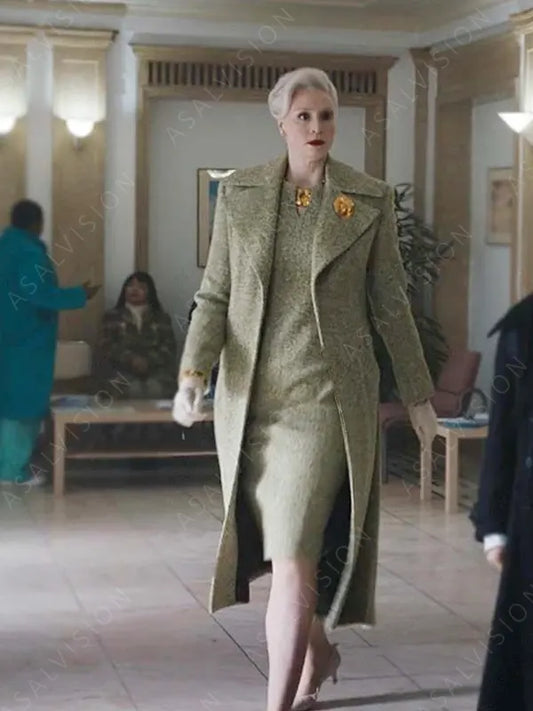 Larissa Weems Wednesday Wool Green Coat