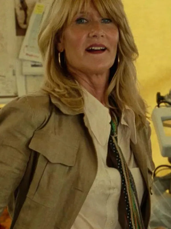 Laura Dern Jurassic World Dominion 2022 Ellie Sattler Cotton Jacket