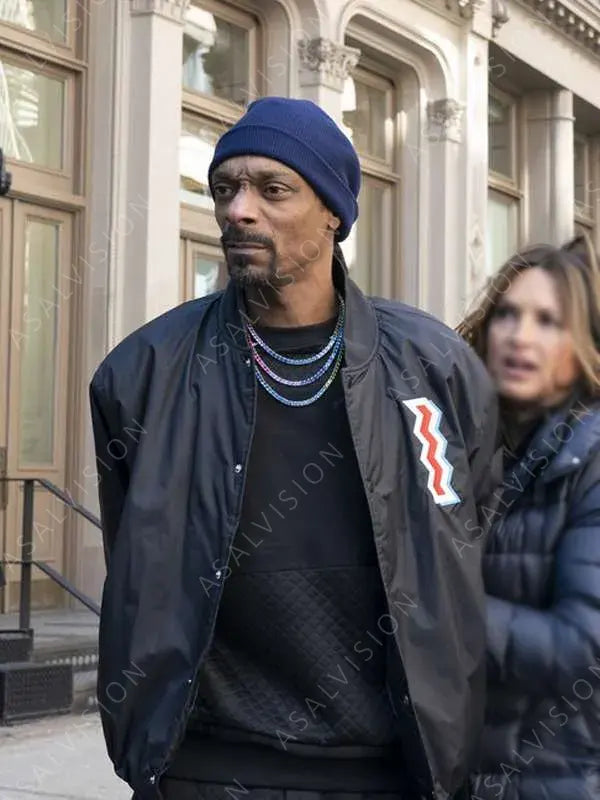 Law & Order Special Victims Unit Banks Black Bomber Jacket