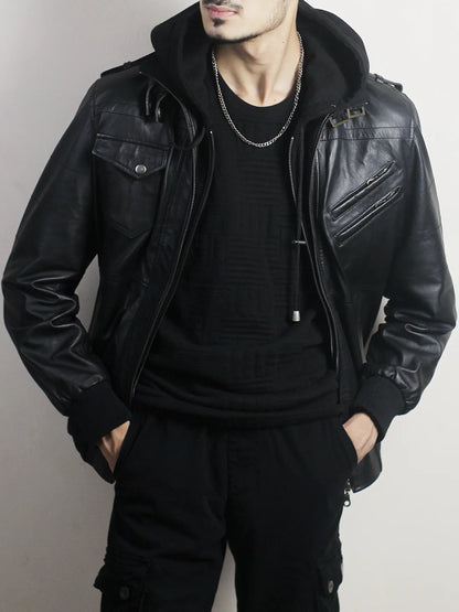 Leather Jacket For Men Black