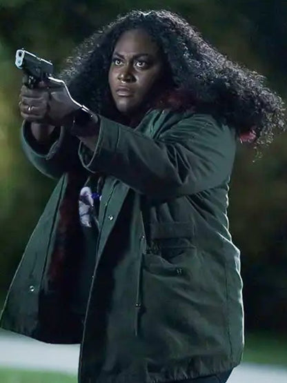 Leota Adebayo Peacemaker 2022 Green Parka Jacket