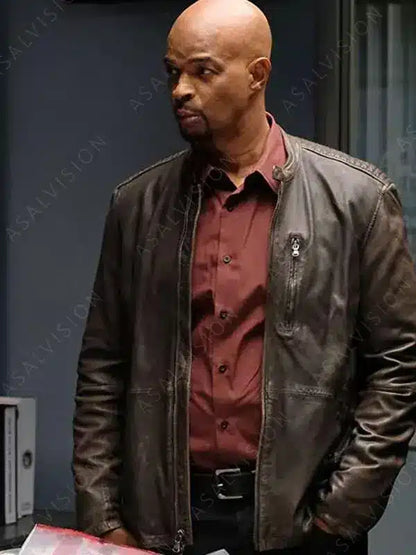 Lethal Weapon Damon Wayans Brown Leather Jacket