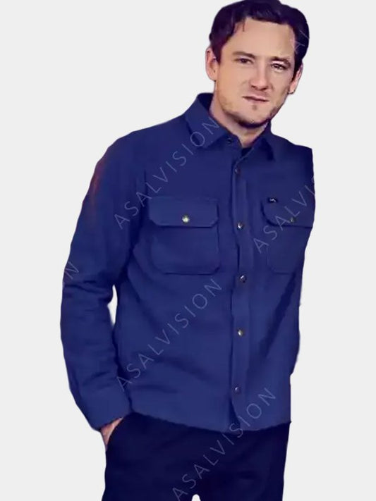Lewis Pullman The Starling Girl 2023 Blue Jacket