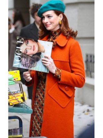Lexi Modern Love Orange Wool Coat 2
