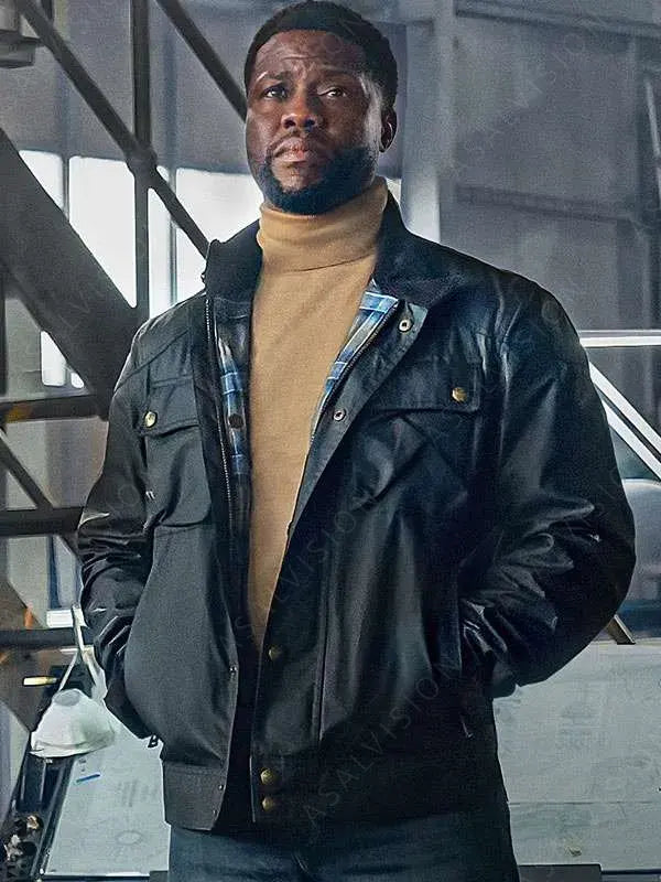 Lift 2024 Kevin Hart Black Cotton Jacket