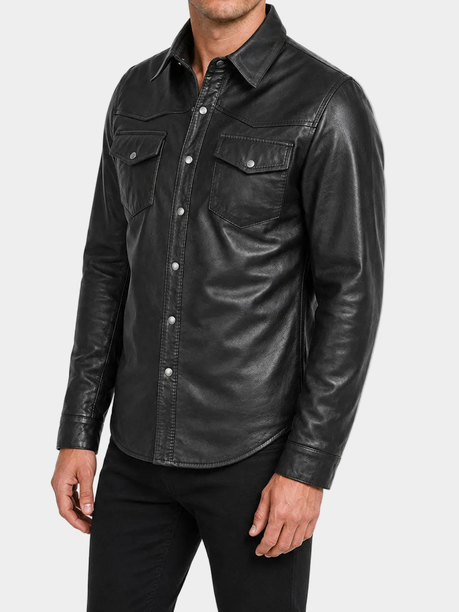 Lighweight Leather Shirt