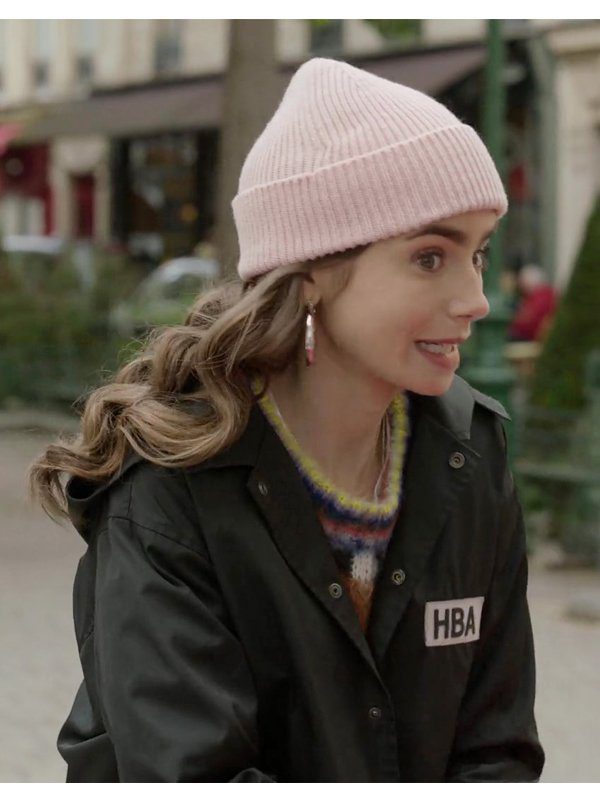 Lily Collins Cropped Jacket