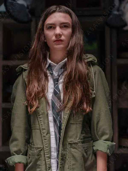 Little Wing 2024 Kaitlyn McKay Green Cotton Jacket