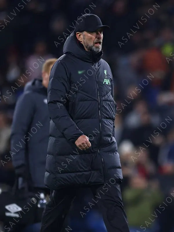 Liverpool FC Strike Black Puffer Hooded Jacket