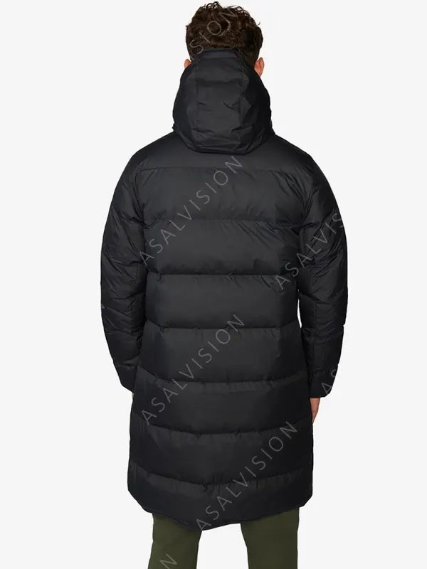 Liverpool FC Strike Down Black Puffer Hooded Jacket