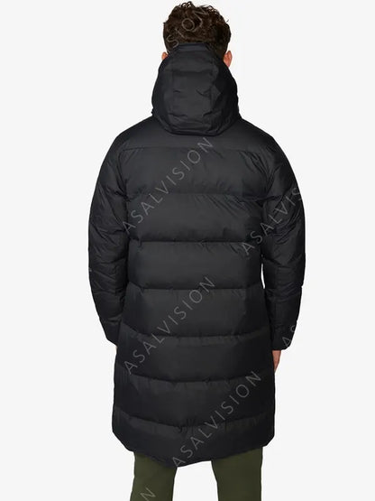 Liverpool FC Strike Down Black Puffer Hooded Jacket