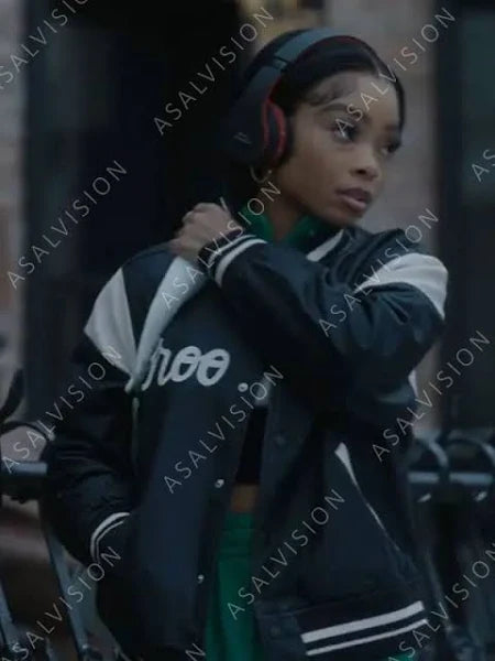 Lola Brooke TV Series East New York 2023 Bomber Leather Jacket