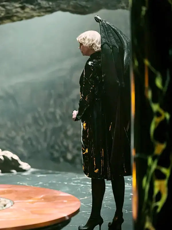 Lucifer Morningstar The Sandman Gwendoline Christie Leather Black Coat