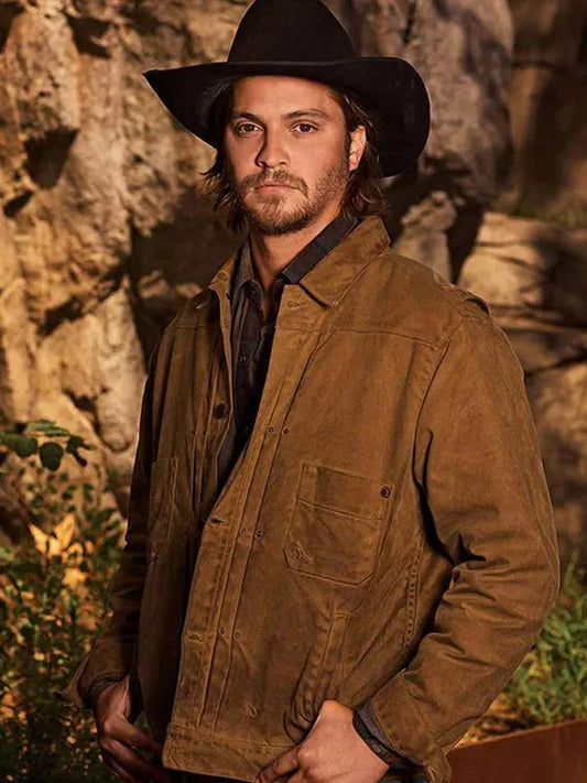 Luke Grimes Yellowstone Kayce Dutton Brown Jacket