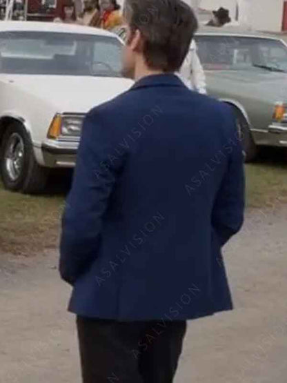 Luke Movie Shifting Gears 2024 Tyler Hynes Blue Wool Blazer