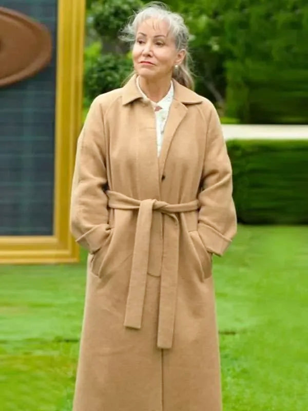 Lydia Blair Million Dollar Secret 2025 Brown Wool Coat