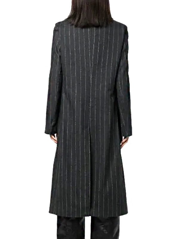 Mabel Mora Only Murders In The Building S03 Selena Gomez Pinstripe Coat