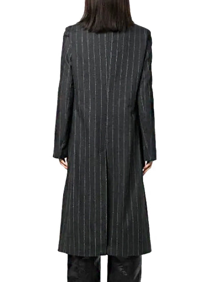 Mabel Mora Only Murders In The Building S03 Selena Gomez Pinstripe Coat