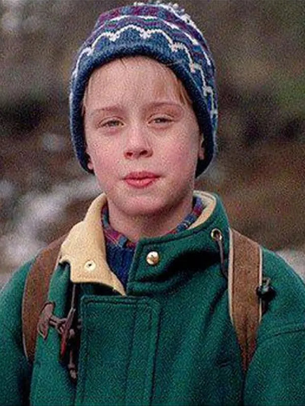 Macaulay Culkin Green Hooded Duffle Coat