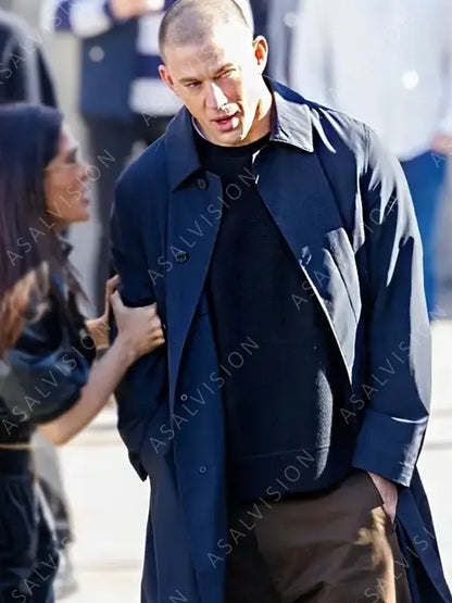 Magic Mike’s Last Dance Blue Trench Coat