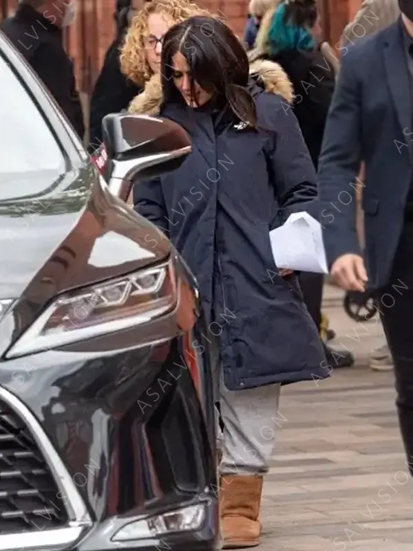 Magic Mike’s Last Dance Salma Hayek Parka Black Jacket