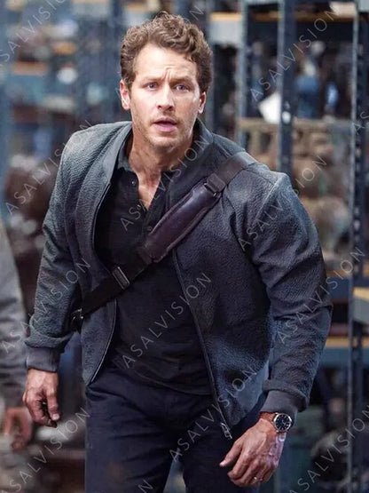 Manifest Josh Dallas Black Bomber Leather Jacket