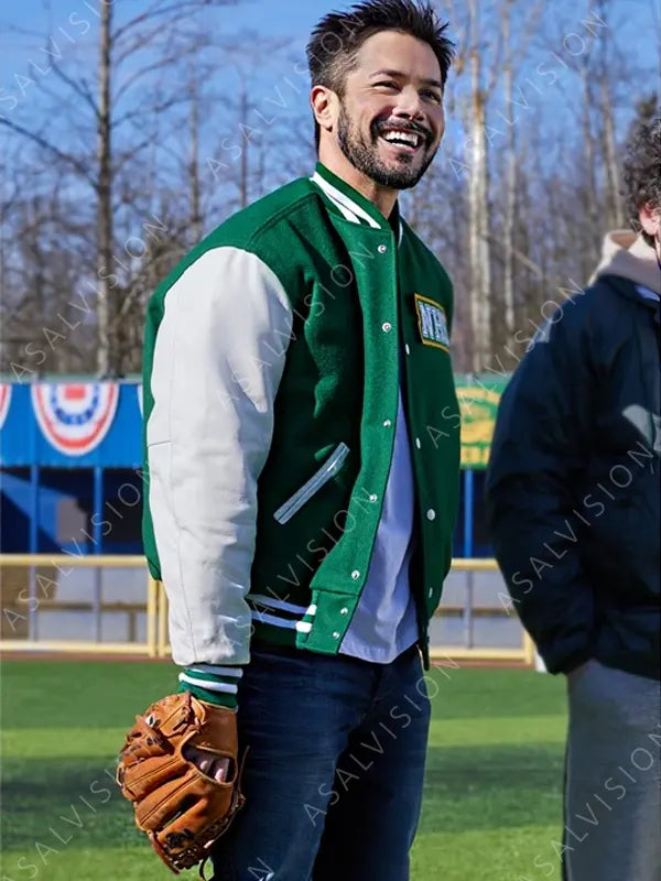Marco Grazzini Hearts In The Game Diego Vasquez Varsity Bomber Letterman Jacket