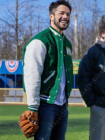Marco Grazzini Hearts In The Game Diego Vasquez Varsity Bomber Letterman Jacket