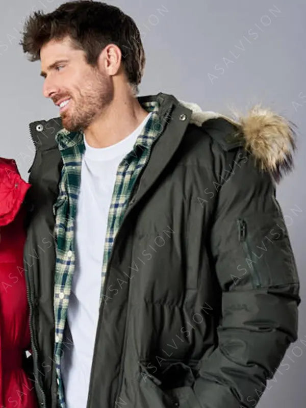 Marcus Rosner Movie Falling Like Snowflakes Noah Grey Parka Jacket
