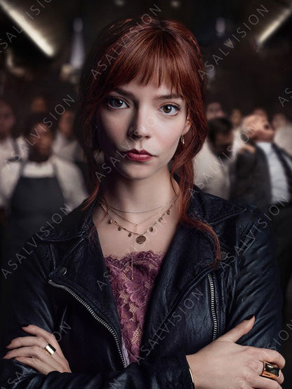 Margot The Menu Leather Biker Jacket