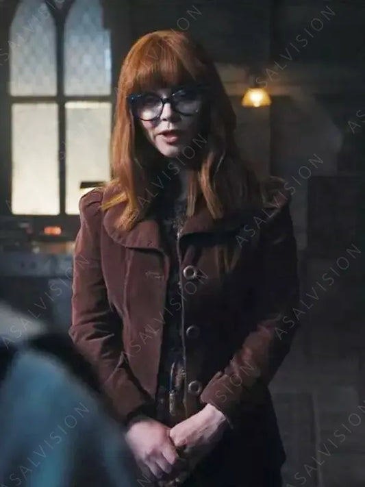Marilyn Thornhill Wednesday Corduroy Brown Jacket