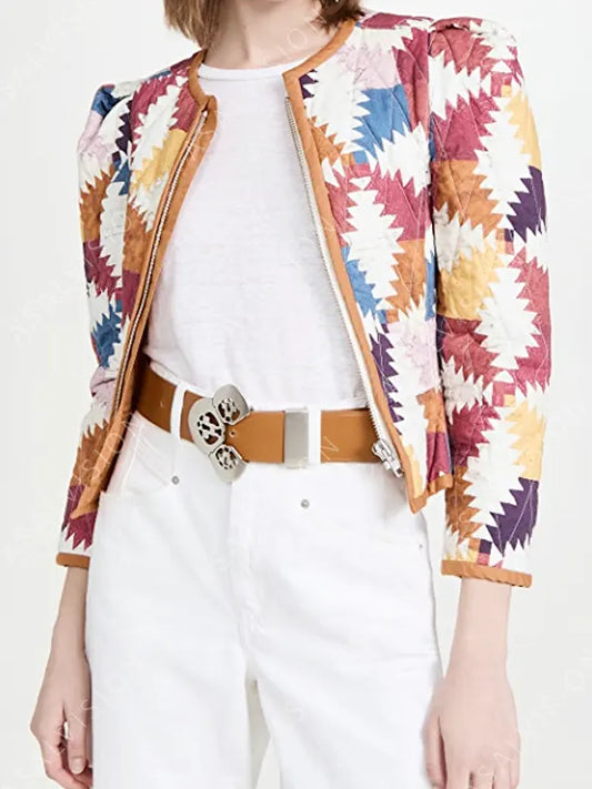 Marilyn Thornhill Wednesday Quilted Printed Jacket