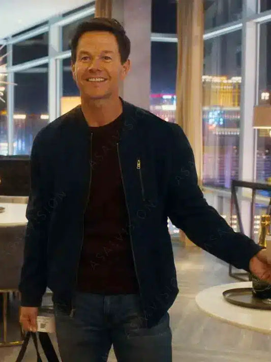 Mark Wahlberg The Family Plan 2023 Bomber Jacket