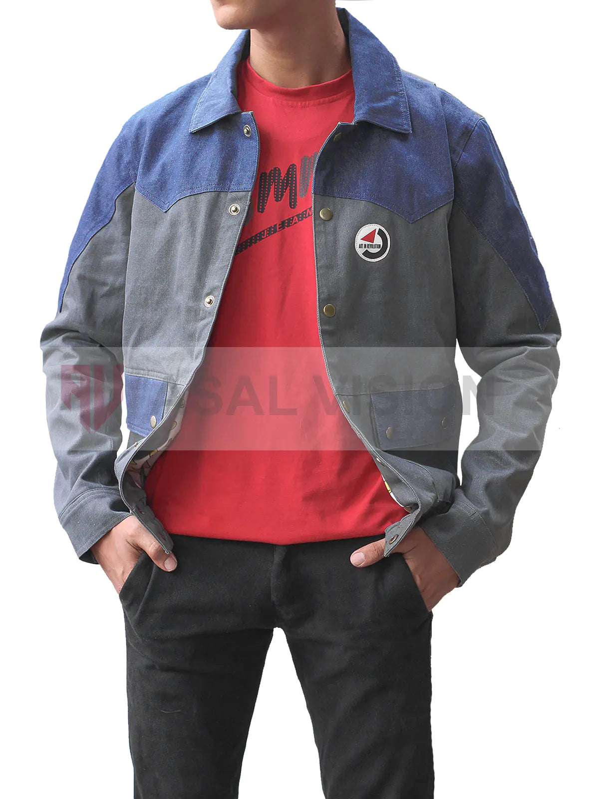 Marty Mcfly Back To The Future Michael J. Fox Denim Jacket
