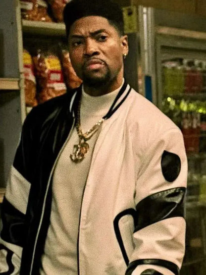 Marvin Black and White Bomber Jacket