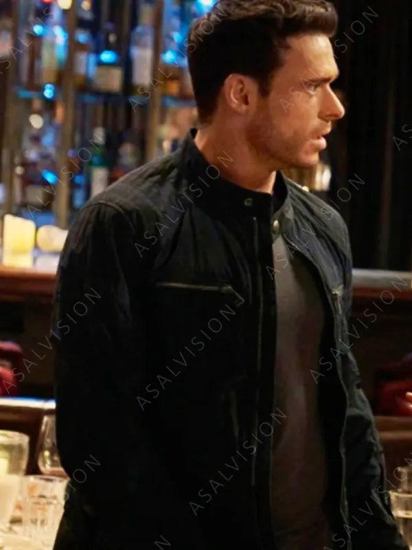 Mason Kane Citadel 2023 Richard Madden Black Jacket