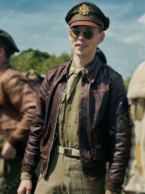 Masters of the Air 2024 Austin Butler Leather Jacket