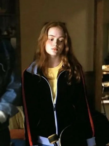 Max Mayfield Stranger Things Sadie Sink Black Fleece Jacket