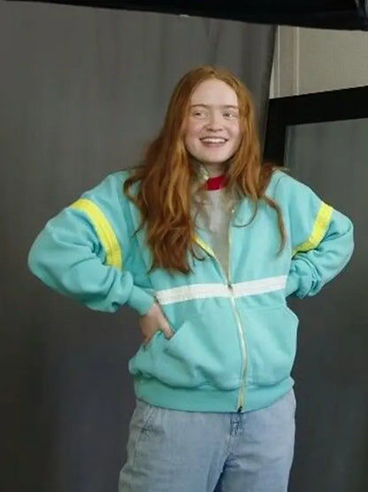 Max Mayfield TV Series Stranger Things Season 4 Sadie Sink Blue Jacket