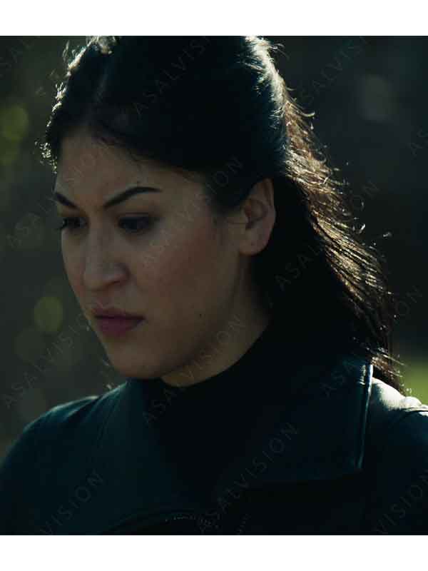 Maya Lopez TV Series Echo S01 Alaqua Cox Black Leather Jacket