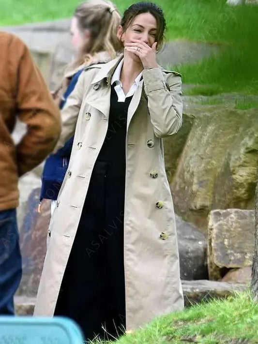 Maya Stern Fool Me Once Season 1 Cotton Trench Coat