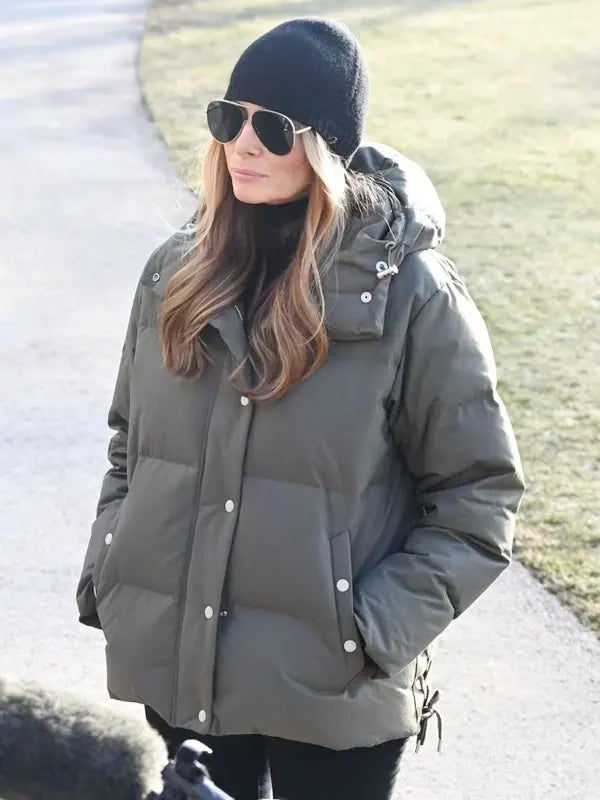 Melania Trump Puffer Jacket With Hood