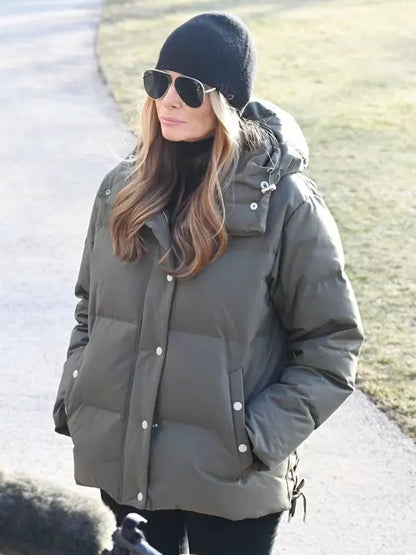 Melania Trump Puffer Jacket With Hood