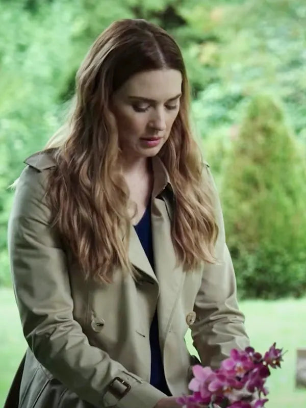 Melinda Monroe Virgin River Alexandra Breckenridge Beige Trench Coat