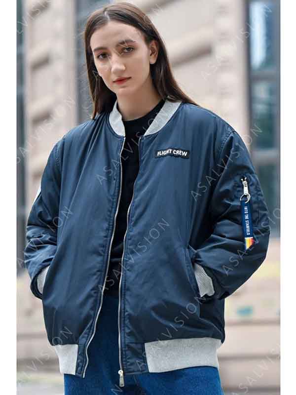 Men And Women Flight Crew Starfield Blue Jacket