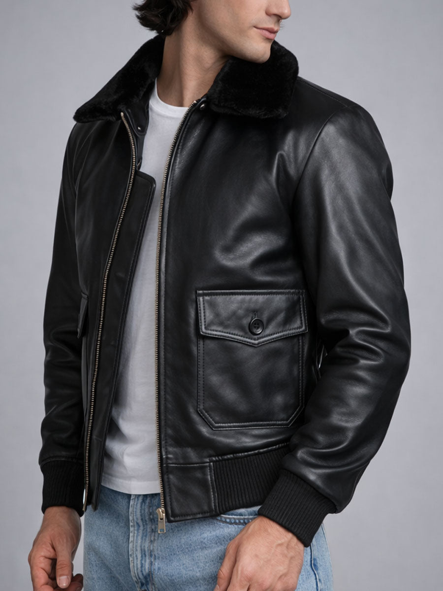 Ironik G-1 Bomber Leather Jacket