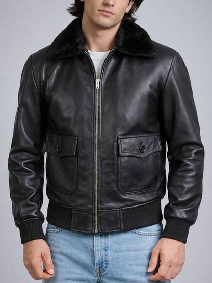 Ironik G-1 Bomber Leather Jacket
