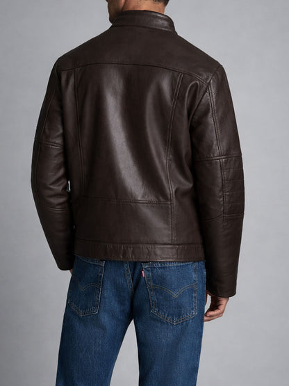 Caldrex Brown Leather Jacket