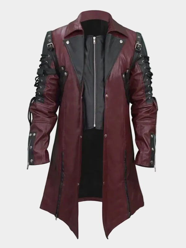 Goth Matrix Steampunk Gothic Leather Coat