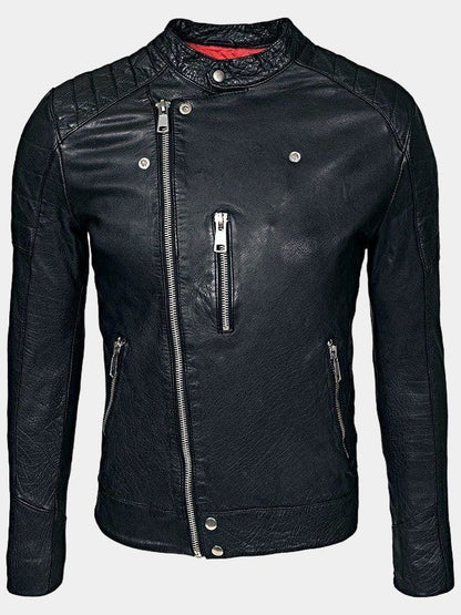 Men's Black Cafe Racer Jacket